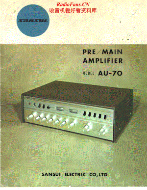 Sansui-AU-70-Service-Manual电路原理图.pdf