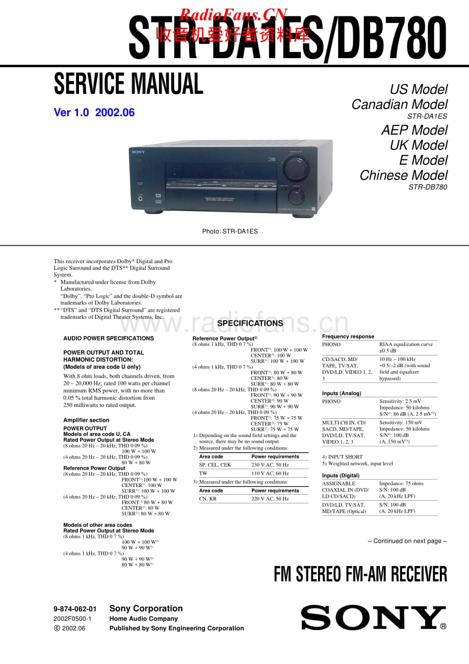Sony-STR-DB780-Service-Manual电路原理图.pdf_第1页
