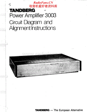 Tandberg-3003-Service-Manual电路原理图.pdf
