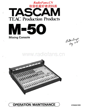 Tascam-M-50-Service-Manual电路原理图.pdf