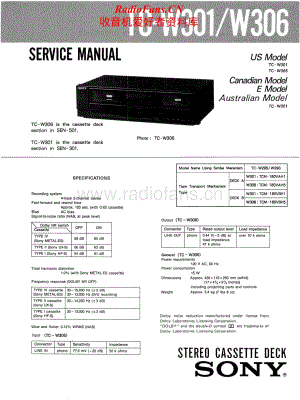 Sony-TC-W301-Service-Manual电路原理图.pdf
