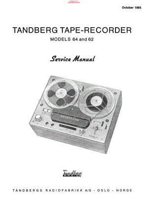 Tandberg-62-64-Service-Manual电路原理图.pdf