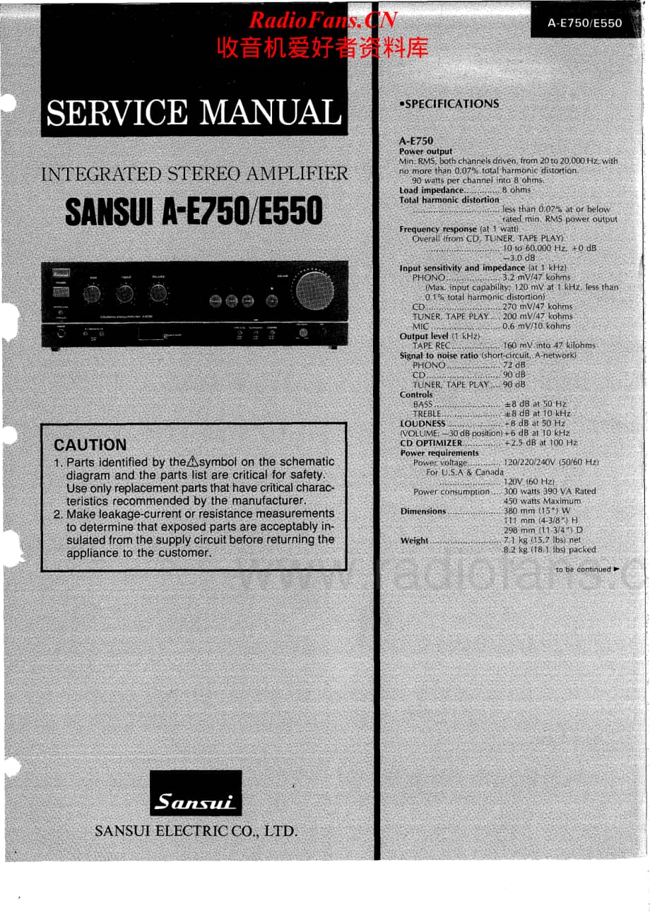 Sansui-AE-550-Service-Manual电路原理图.pdf_第1页