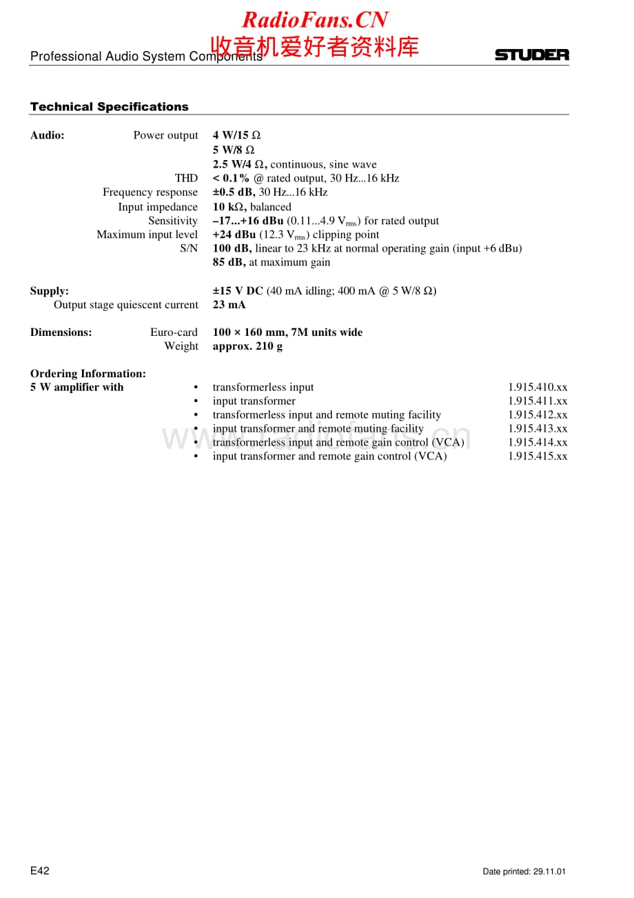 Studer-928-Service-Manual-Section-4电路原理图.pdf_第1页