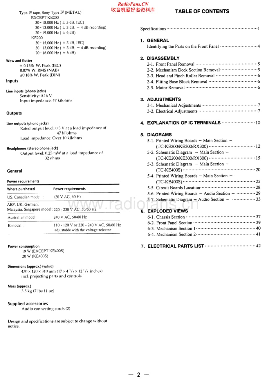 Sony-TC-RX300-Service-Manual电路原理图.pdf_第2页