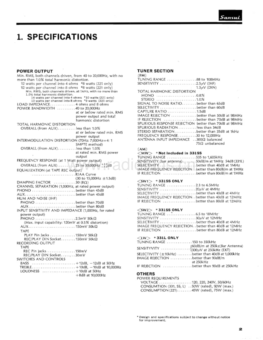 Sansui-331-SS-Service-Manual电路原理图.pdf_第3页