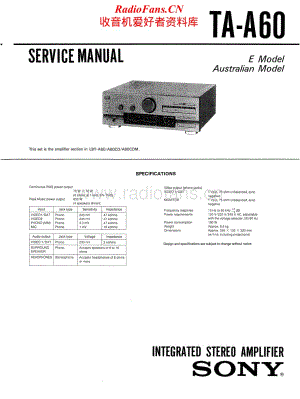 Sony-TA-A60-Service-Manual电路原理图.pdf