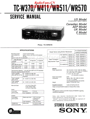 Sony-TC-WR511-Service-Manual电路原理图.pdf