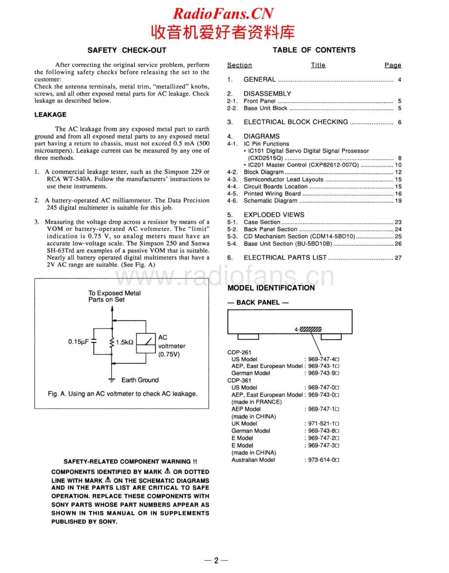 Sony-CDP-261-Service-Manual电路原理图.pdf_第2页