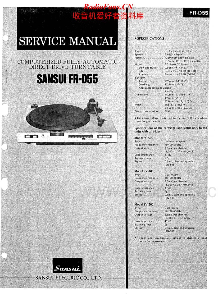 Sansui-FR-D55-Service-Manual电路原理图.pdf_第1页