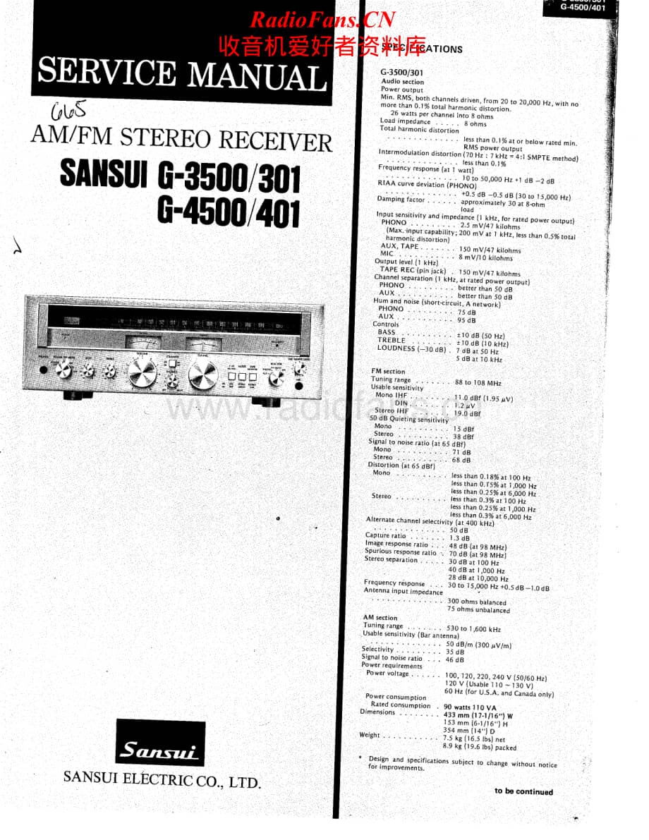Sansui-G-4500-Service-Manual电路原理图.pdf_第1页