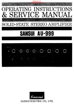 Sansui-AU-999-Service-Manual电路原理图.pdf