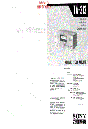 Sony-TA-313-Service-Manual电路原理图.pdf