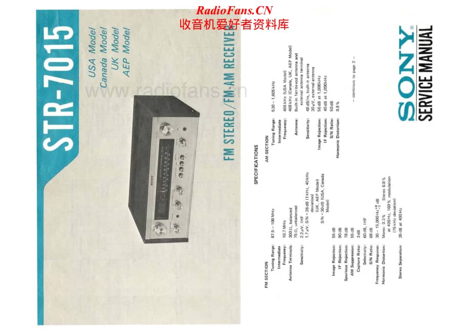 Sony-STR-7015-Service-Manual电路原理图.pdf_第1页
