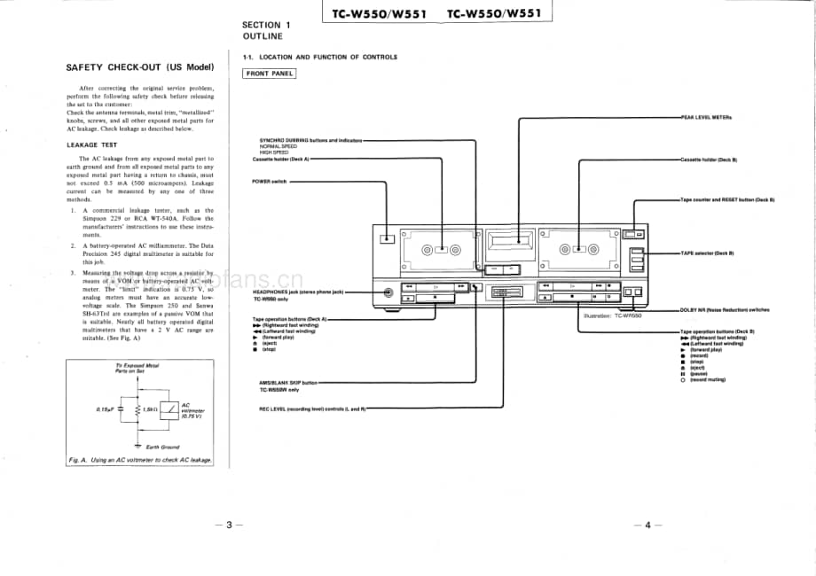 Sony-TC-W551-Service-Manual电路原理图.pdf_第3页