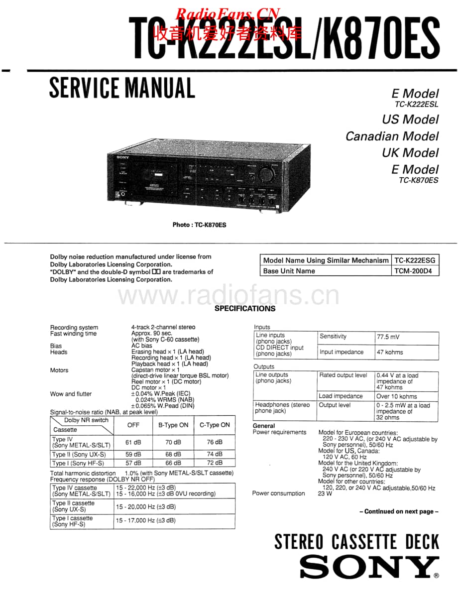 Sony-TC-K222-ESL-TC-K870-ES-Service-Manual (1)电路原理图.pdf_第1页