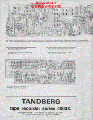 Tandberg-4000-X-Schematic电路原理图.pdf