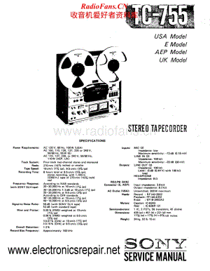 Sony-TC-755-Service-Manual电路原理图.pdf