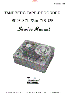 Tandberg-72-72-B-74-74-B-Service-Manual电路原理图.pdf