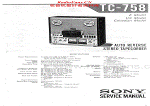 Sony-TC-758-Service-Manual电路原理图.pdf