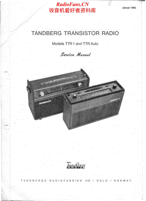 Tandberg-TTR-Auto-Service-Manual电路原理图.pdf