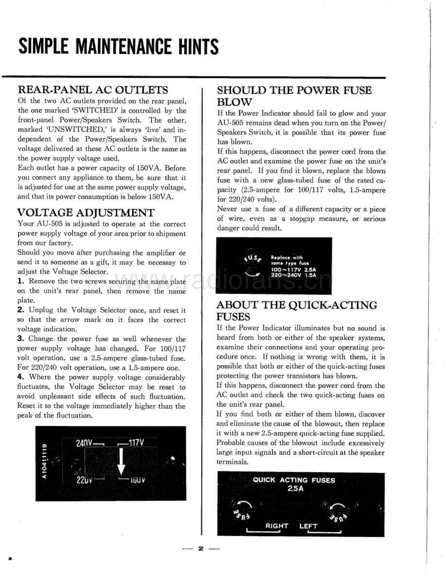 Sansui-AU-505-Service-Manual电路原理图.pdf_第3页