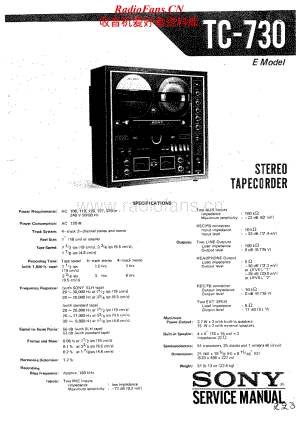 Sony-TC-730-Service-Manual电路原理图.pdf