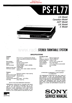 Sony-PS-FL77-Service-Manual电路原理图.pdf