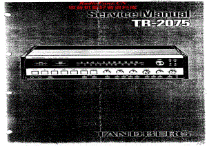 Tandberg-TR-2075-Schematic电路原理图.pdf