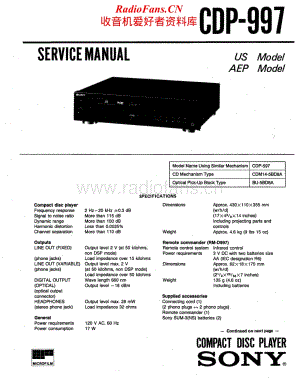Sony-CDP-997-Service-Manual电路原理图.pdf