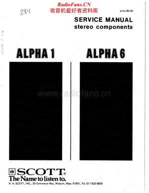Scott-Alpha-1-Alpha-6-Service-Manual电路原理图.pdf