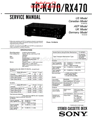 Sony-TC-K470-Service-Manual电路原理图.pdf