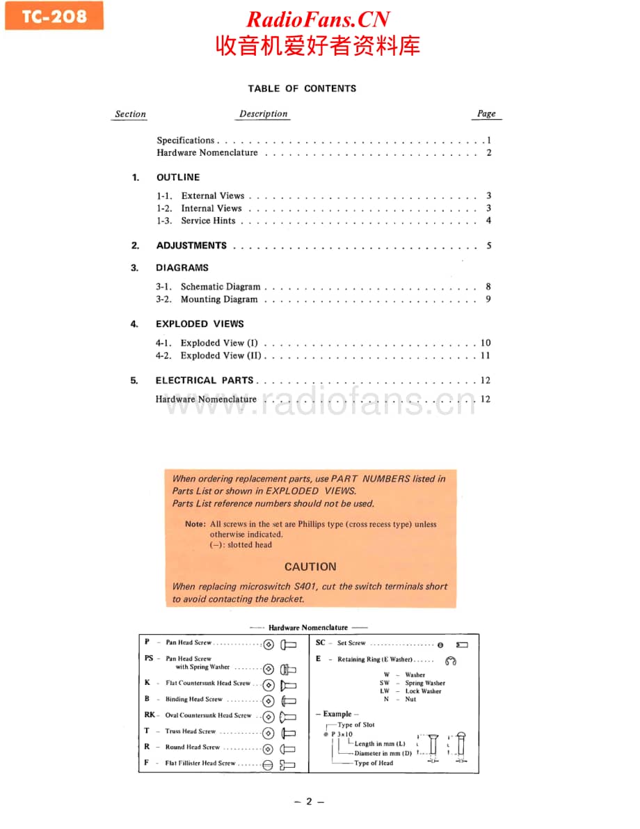 Sony-TC-208-Service-Manual电路原理图.pdf_第2页