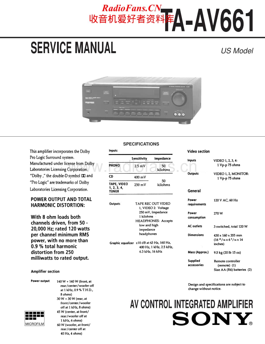 Sony-TA-AV661-Service-Manual电路原理图.pdf_第1页