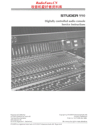 Studer-990-Service-Manual-Section-1电路原理图.pdf
