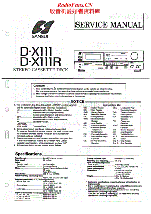 Sansui-D-X111-Service-Manual电路原理图.pdf