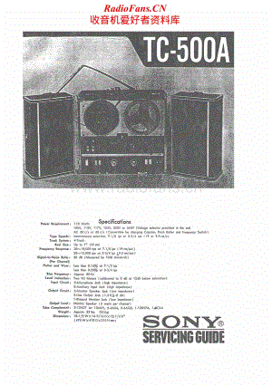 Sony-TC-500A-Service-Manual电路原理图.pdf