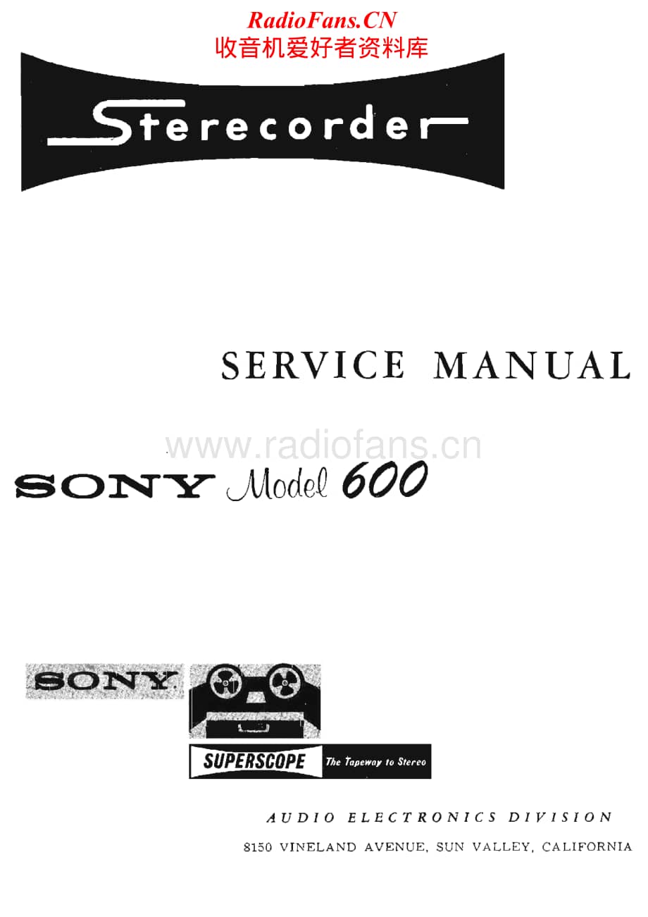 Sony-TC-600-Service-Manual电路原理图.pdf_第1页
