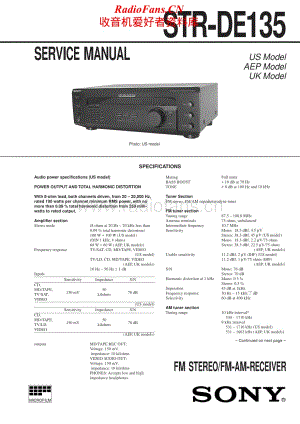 Sony-STR-DE135-Service-Manual电路原理图.pdf