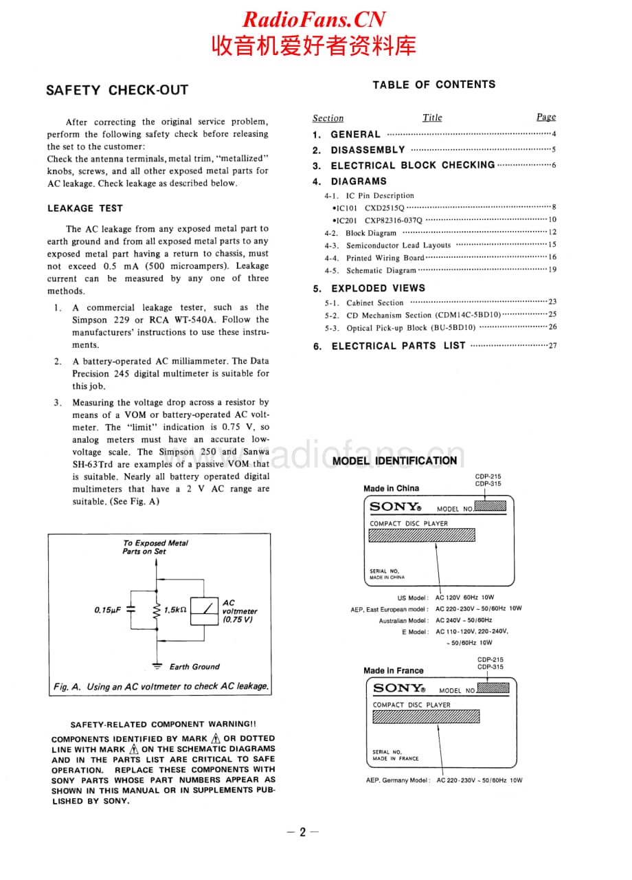 Sony-CDP-215-Service-Manual电路原理图.pdf_第2页