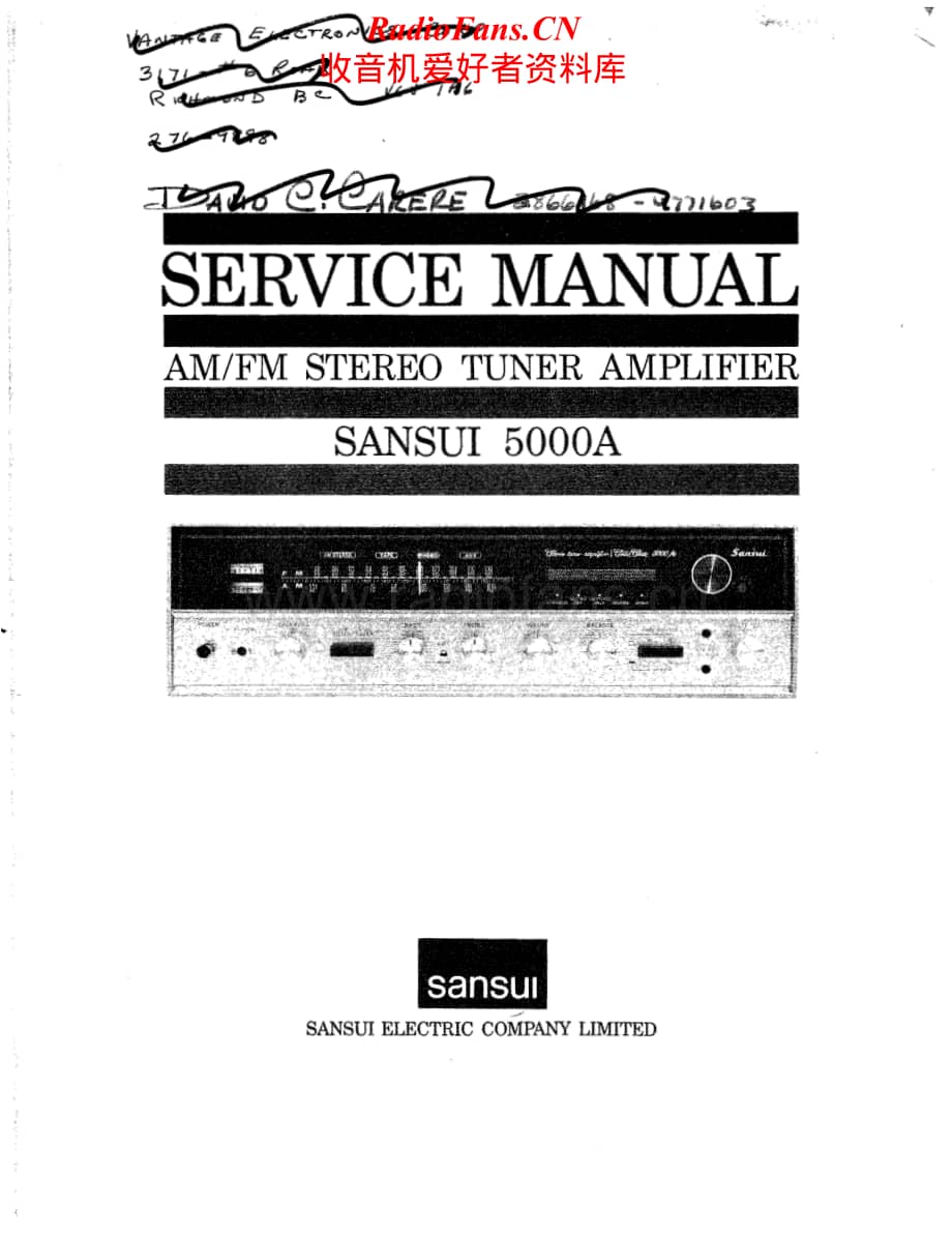 Sansui-5000-A-Service-Manual电路原理图.pdf_第1页