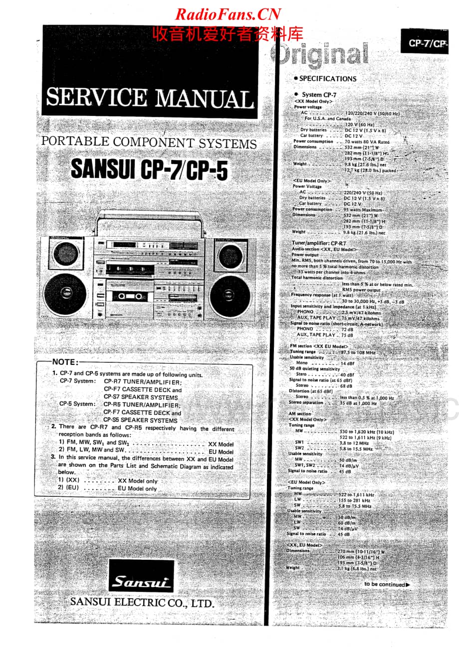 Sansui-CP-5-Service-Manual电路原理图.pdf_第1页