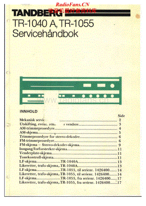 Tandberg-TR-1040-A-Service-Manual电路原理图.pdf