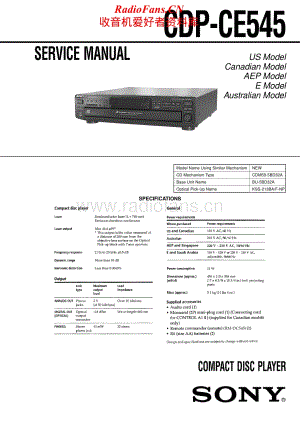 Sony-CDP-CE545-Service-Manual电路原理图.pdf