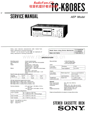 Sony-TC-K808ES-Service-Manual电路原理图.pdf