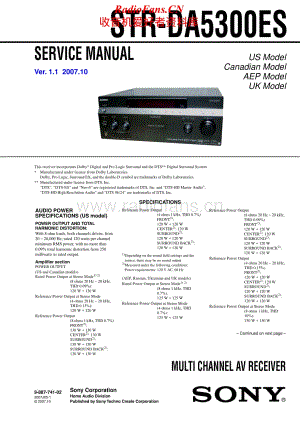 Sony-STR-DA5300ES-Service-Manual电路原理图.pdf