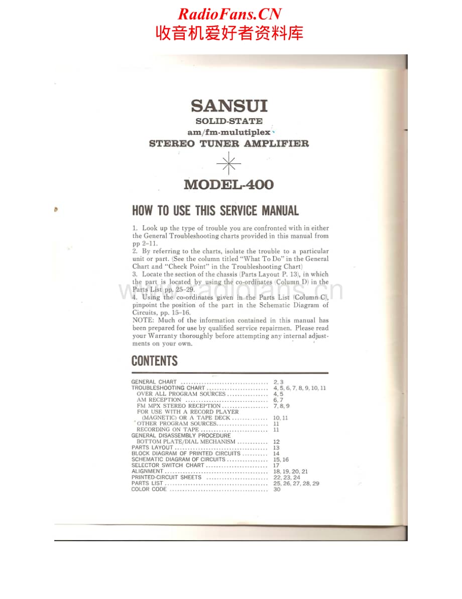 Sansui-Model-400-Service-Manual电路原理图.pdf_第2页