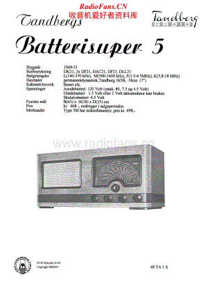 Tandberg-BatteriSuper_5-Schematic电路原理图.pdf