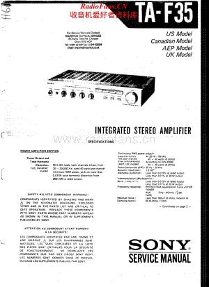 Sony-TA-F35-Service-Manual电路原理图.pdf