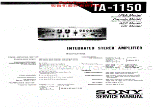 Sony-TA-1150-Service-Manual电路原理图.pdf